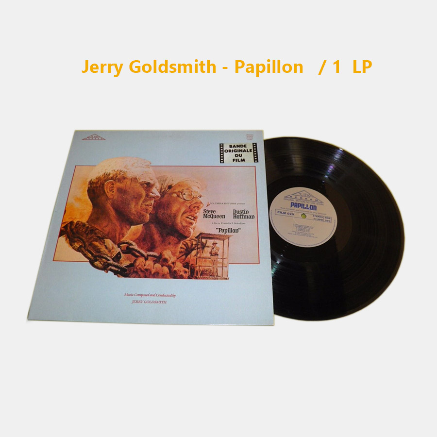 Jerry Goldsmith - Papillon / 1 LP فروش صفحه گرامافون فیلم پاپیون
